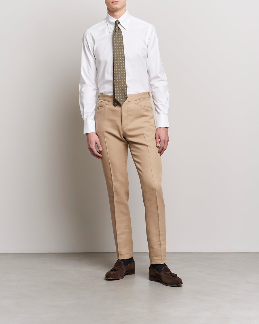 Homme | Chemises | 100Hands | Gold Line Natural Stretch Oxford Shirt White