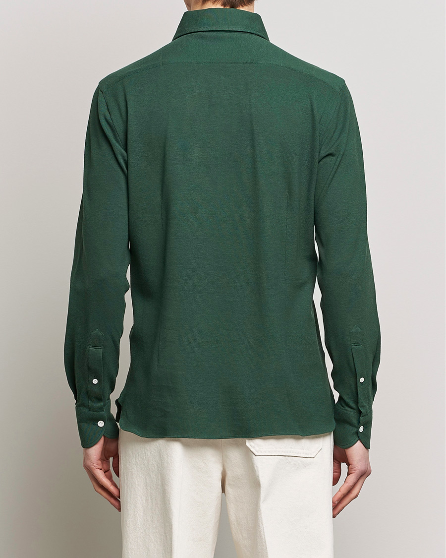 Homme | Chemises | 100Hands | Signature One Piece Jersey Polo Emerald Green