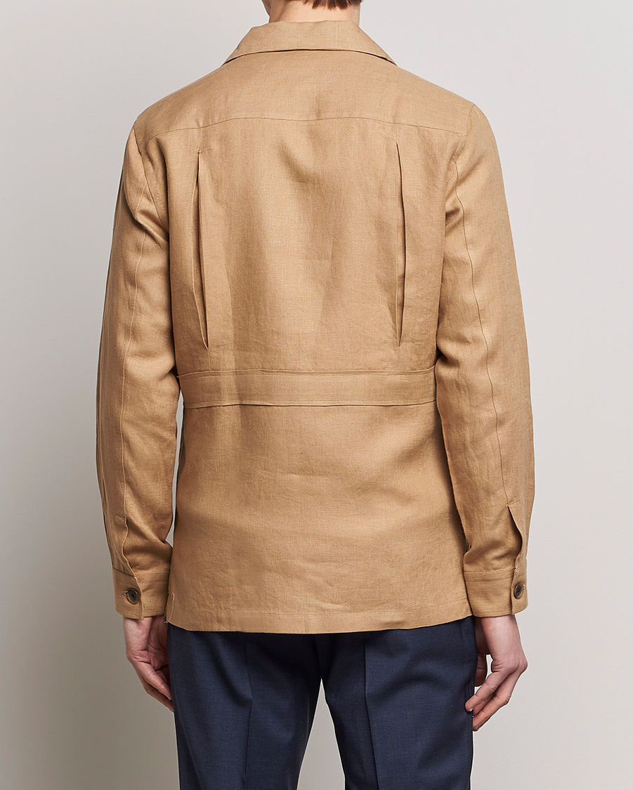 Homme | Manteaux Et Vestes | 100Hands | Linen Travellers Jacket Beige