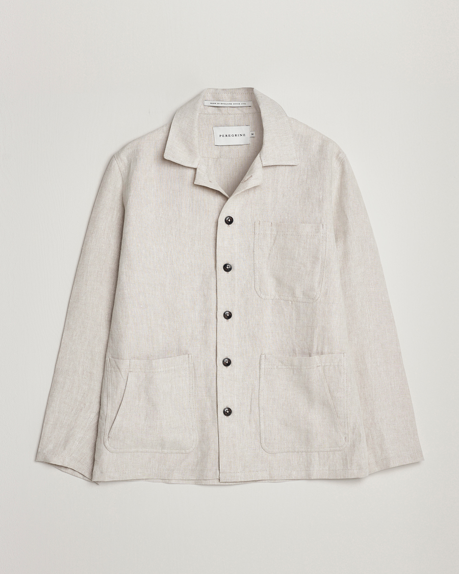 Homme | Chemises | Peregrine | Grange Linen Shacket Stone