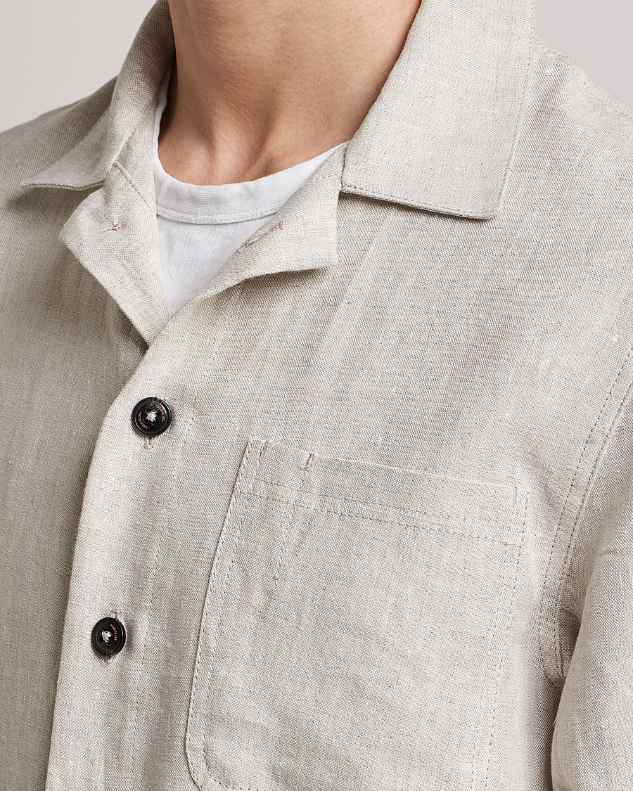 Homme | Chemises | Peregrine | Grange Linen Shacket Stone