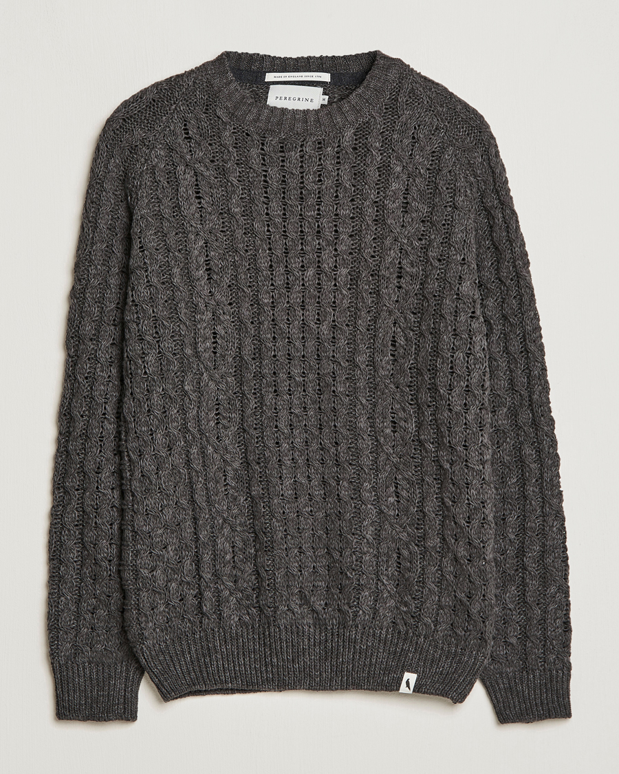 Homme | Pulls Et Tricots | Peregrine | Linen Arran Jumper Grey