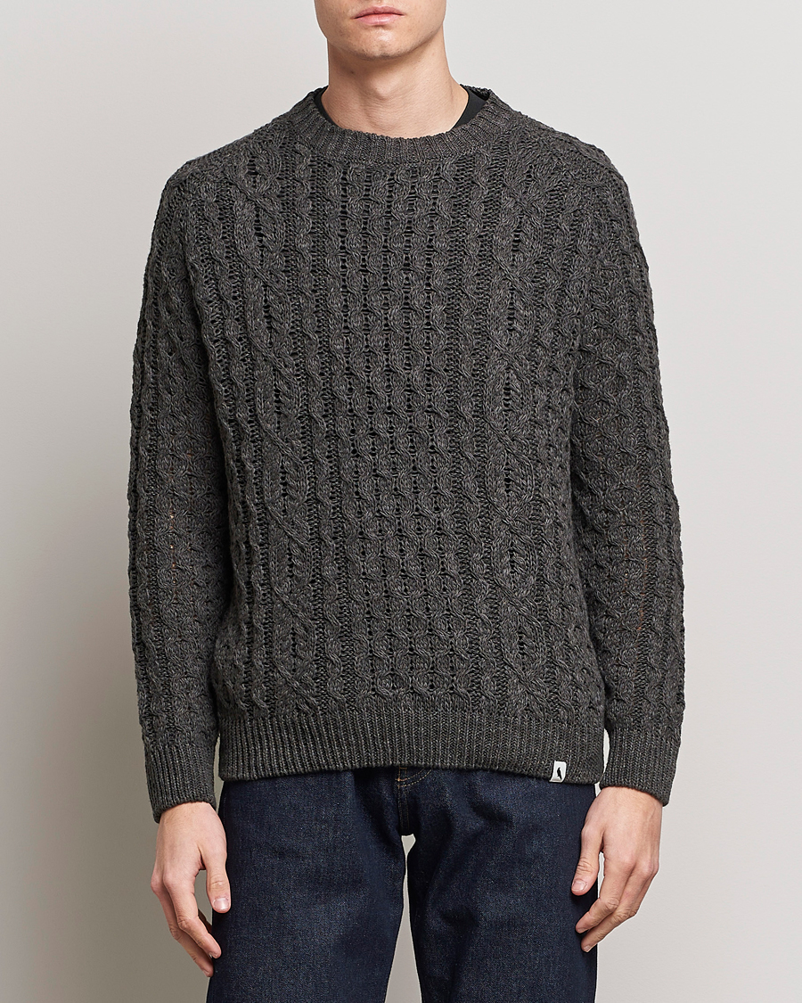 Homme | Pulls Et Tricots | Peregrine | Linen Arran Jumper Grey