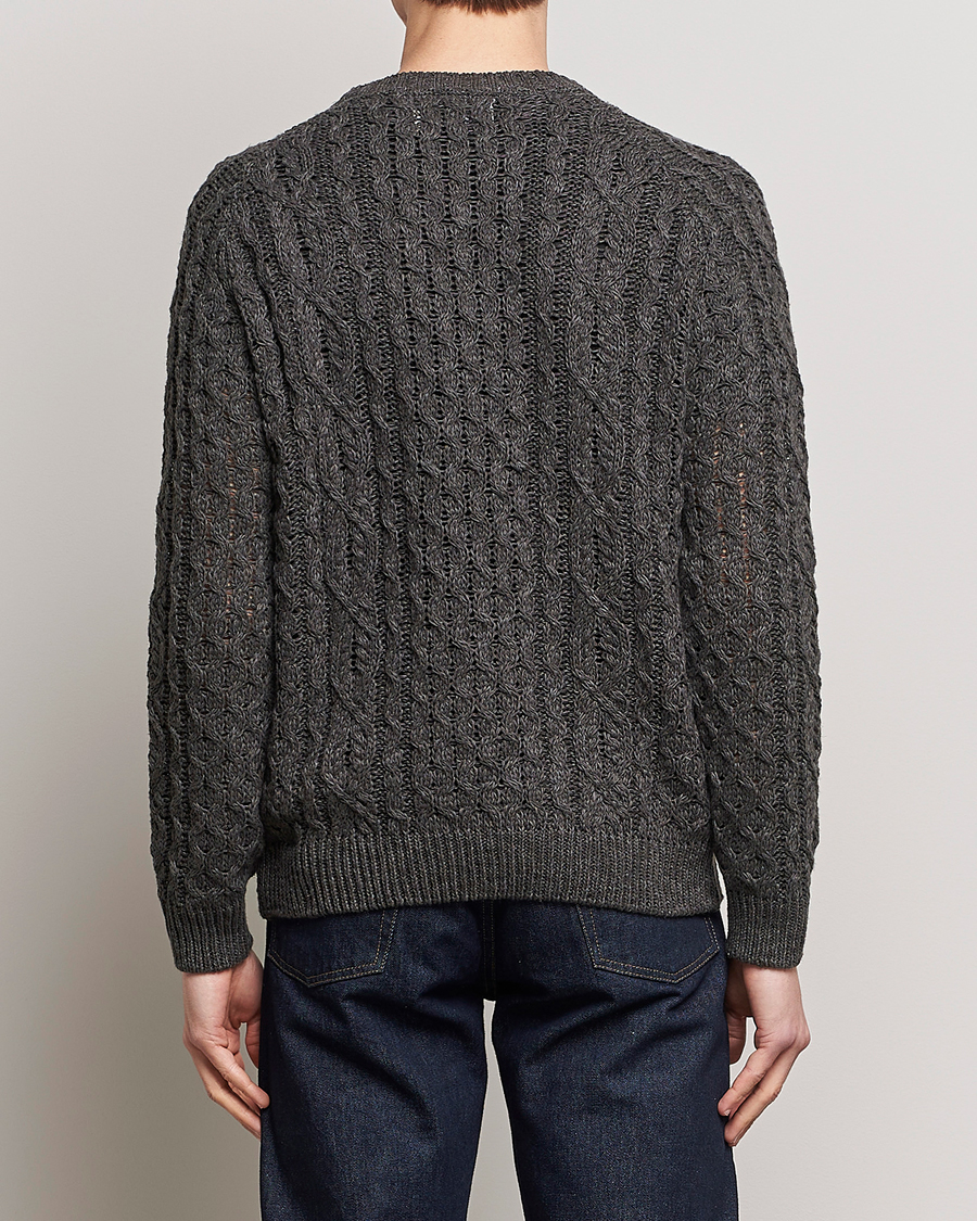 Homme | Pulls Et Tricots | Peregrine | Linen Arran Jumper Grey
