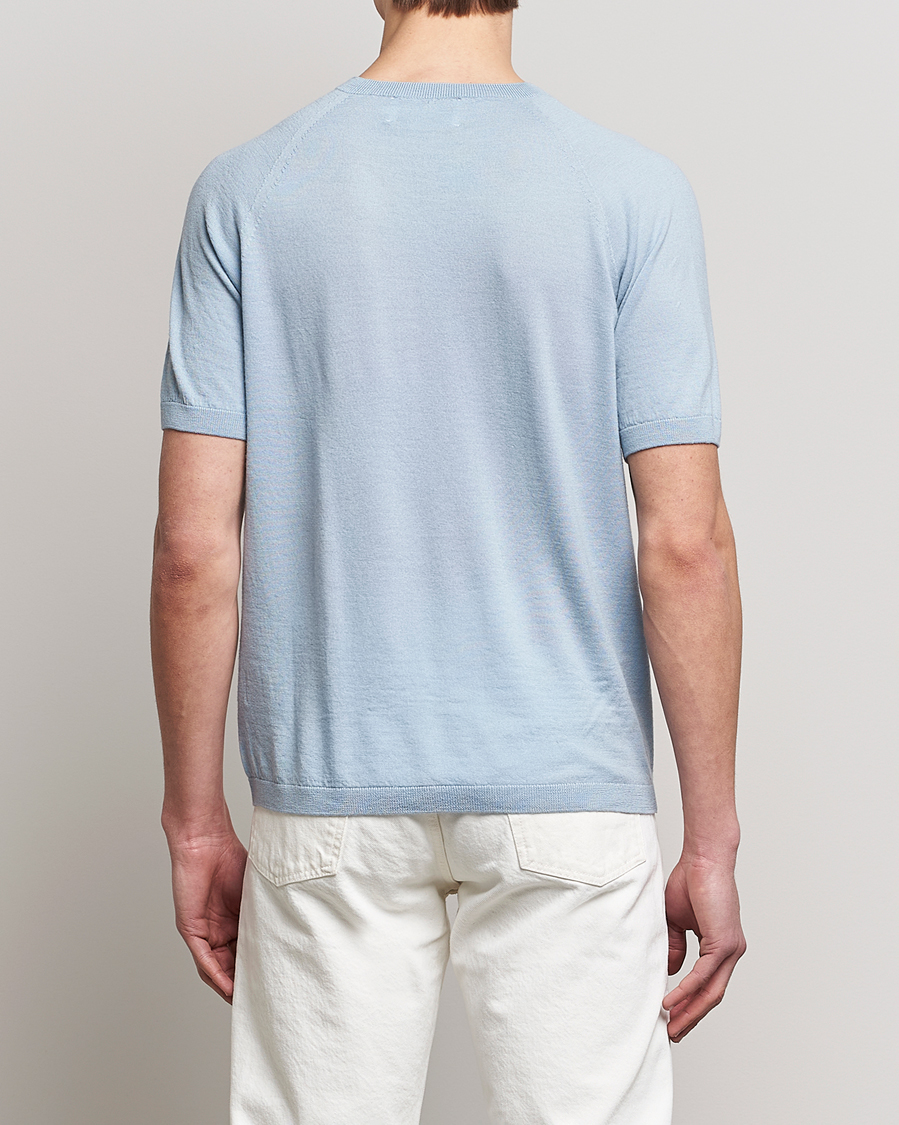 Homme | T-shirts | Peregrine | Knitted Wool T-Shirt Ocean