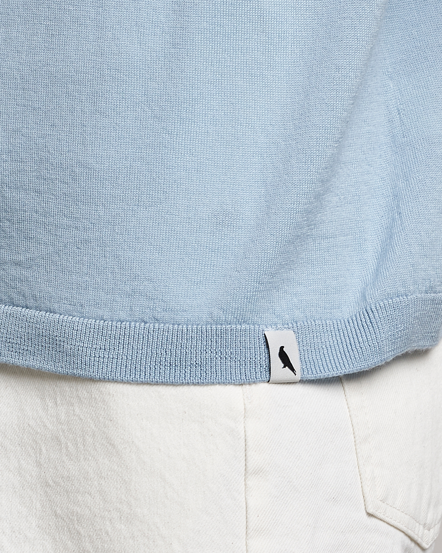 Homme | T-shirts | Peregrine | Knitted Wool T-Shirt Ocean