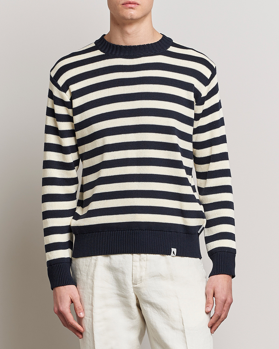 Homme | Pulls Tricotés | Peregrine | Richmond Organic Cotton Sweater Navy