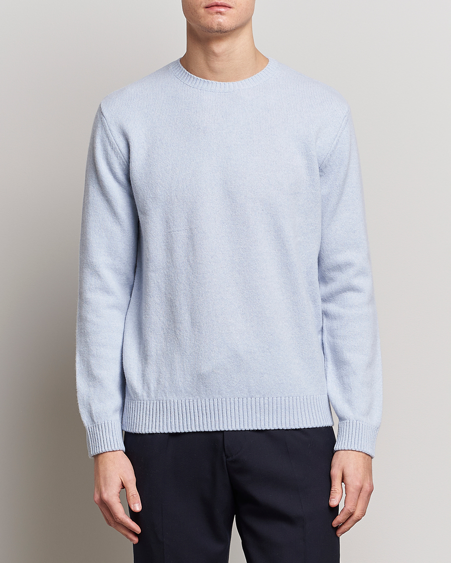 Homme | Sections | Colorful Standard | Classic Merino Wool Crew Neck Polar Blue