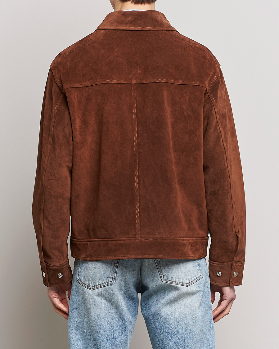 Homme | Manteaux Et Vestes | GANT | Suede Jacket Mahogany Brown