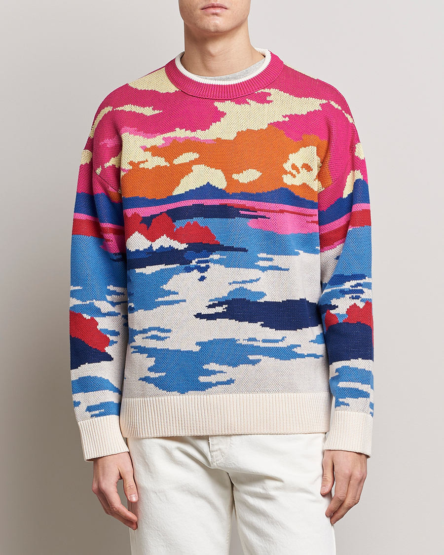 Homme | Pulls Et Tricots | GANT | Landscape Printed Knitted Crew Neck Multi
