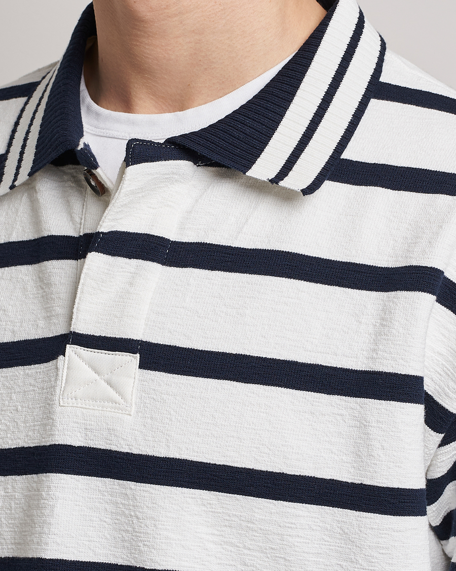 Homme | Pulls Et Tricots | GANT | Heavy Knitted Striped Rugger Eggshell