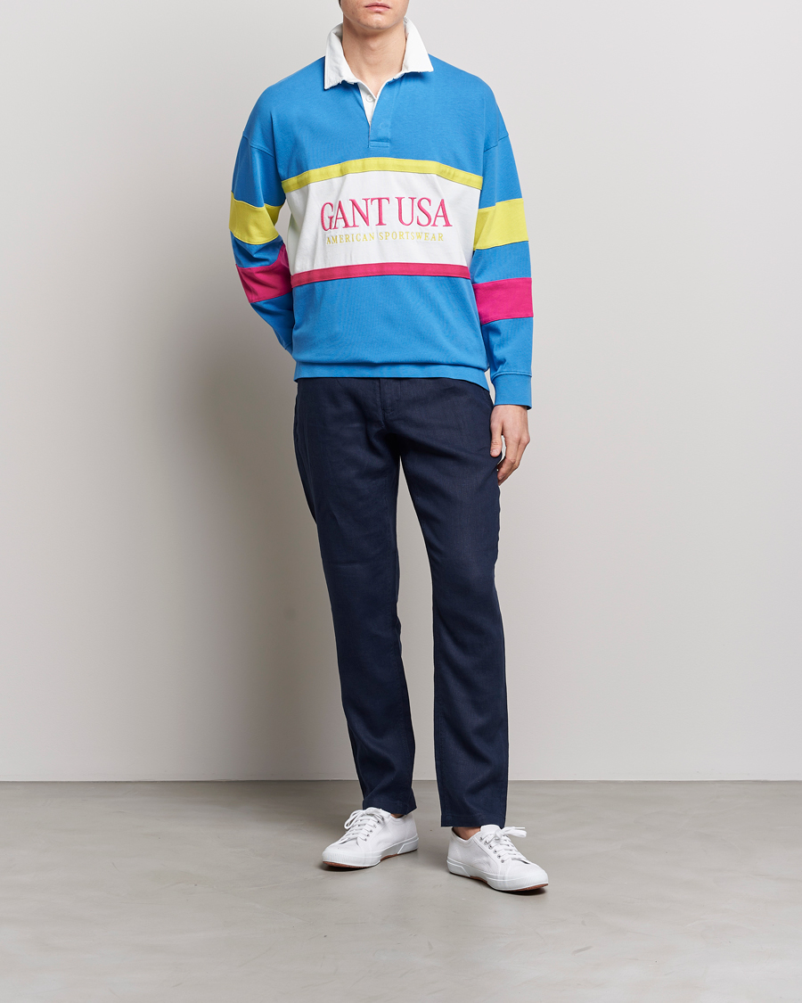 Homme | Pulls Et Tricots | GANT | Archive Heavy Rugger Day Blue