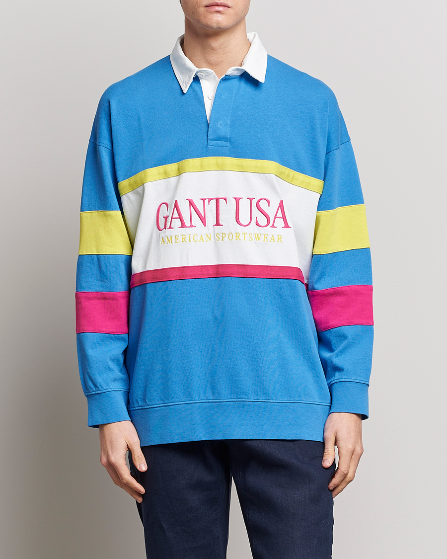 Homme | Pulls Et Tricots | GANT | Archive Heavy Rugger Day Blue