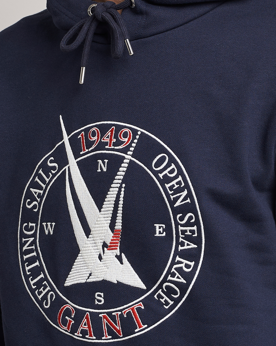 Homme | Pulls Et Tricots | GANT | Sailing Hoodie Evening Blue