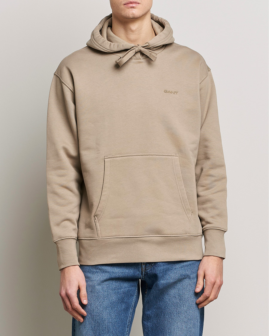 Homme | Pulls Et Tricots | GANT | Icon Hoodie Taupe Beige
