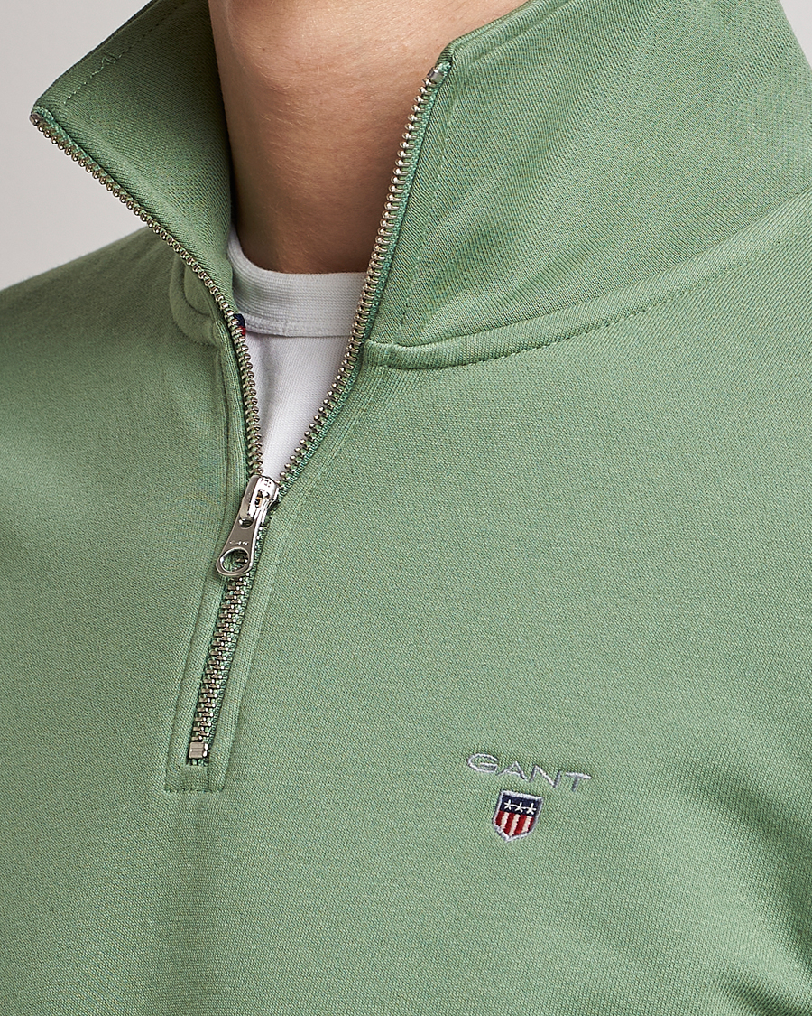 Homme | Pulls Et Tricots | GANT | Original Shield Logo Half-Zip Kalamata Green