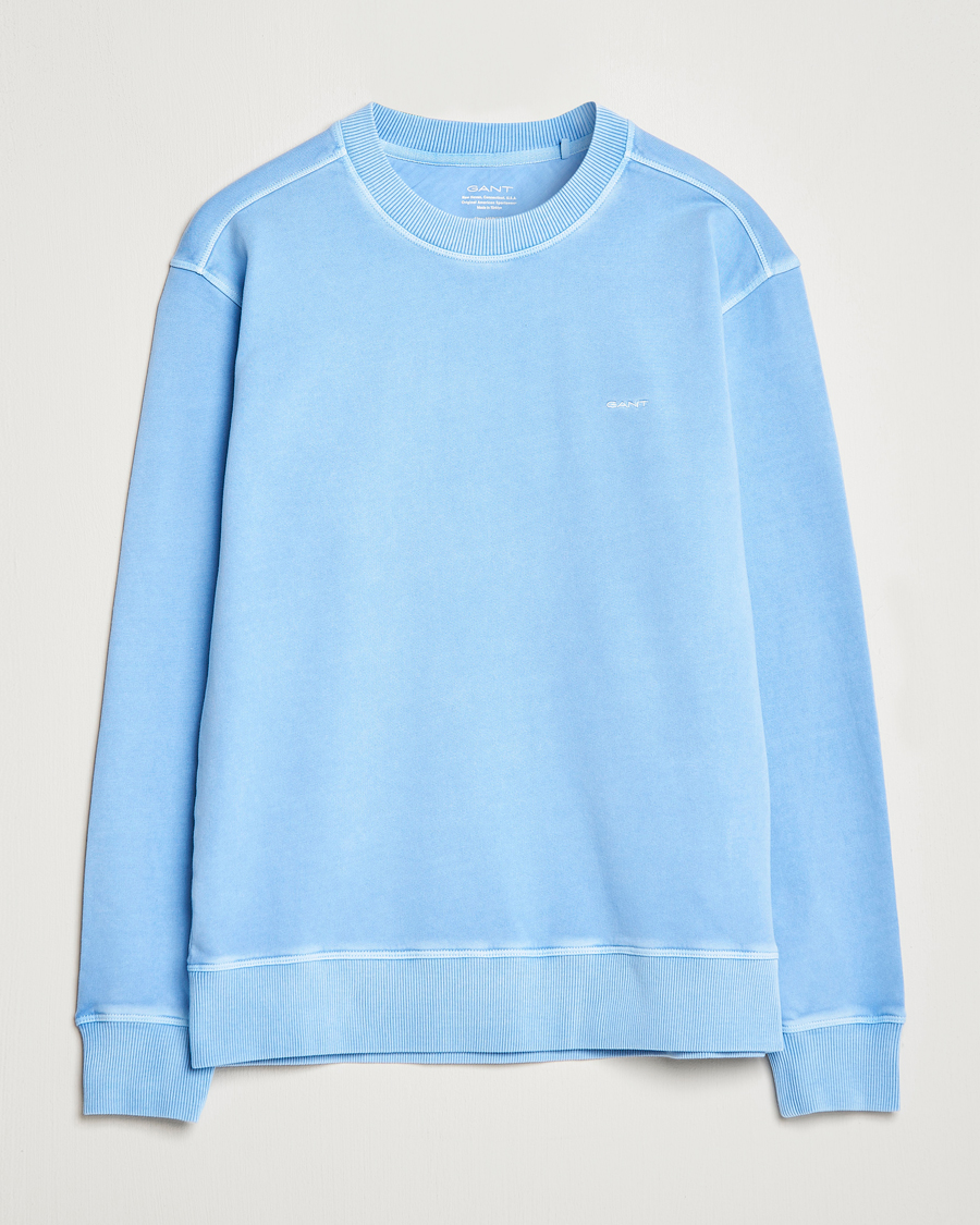 Homme | Pulls Et Tricots | GANT | Sunbleached Crew Neck Sweatshirt Gentle Blue