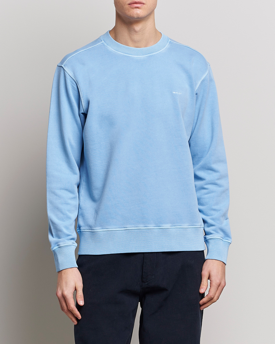 Homme | Pulls Et Tricots | GANT | Sunbleached Crew Neck Sweatshirt Gentle Blue