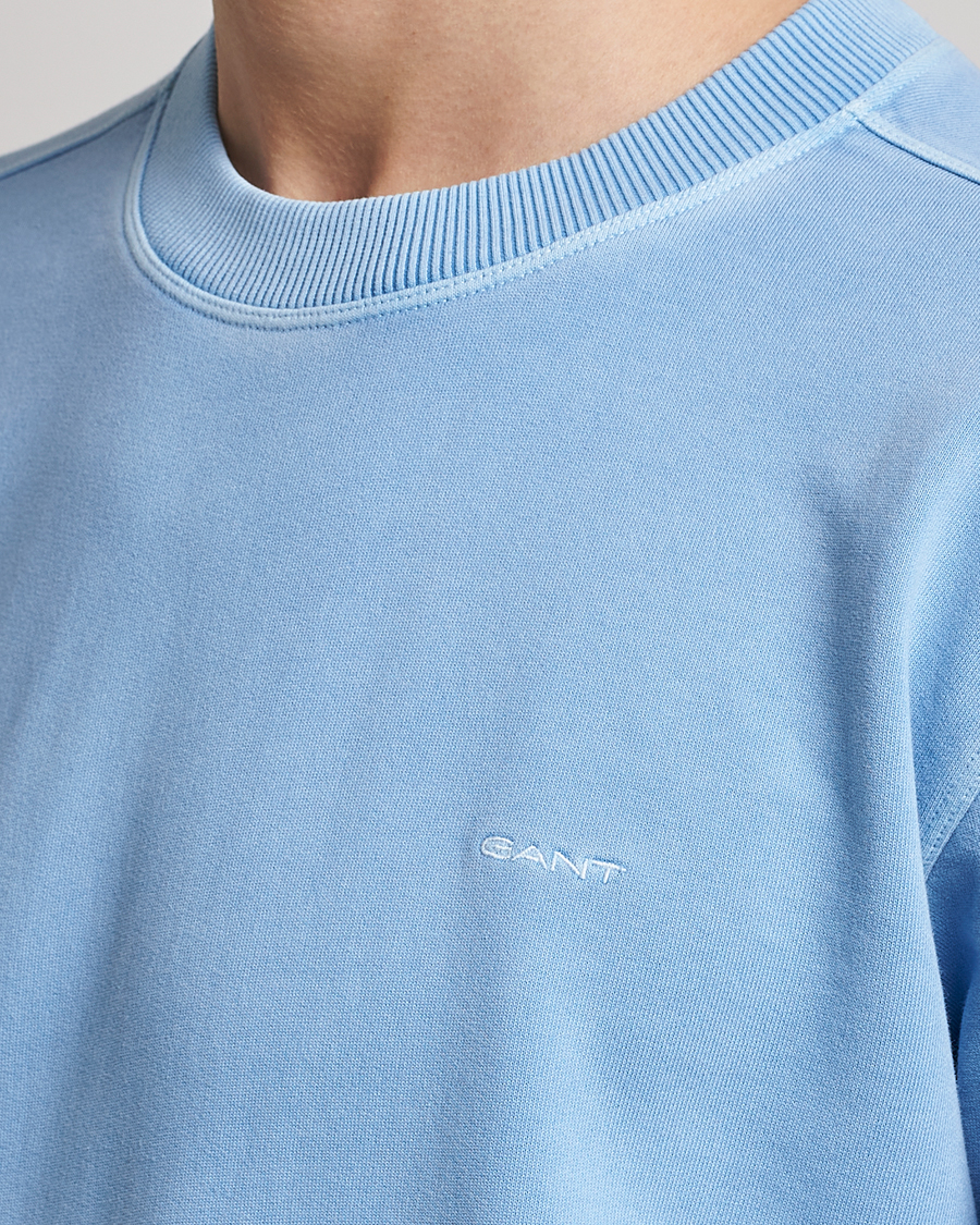 Homme | Pulls Et Tricots | GANT | Sunbleached Crew Neck Sweatshirt Gentle Blue