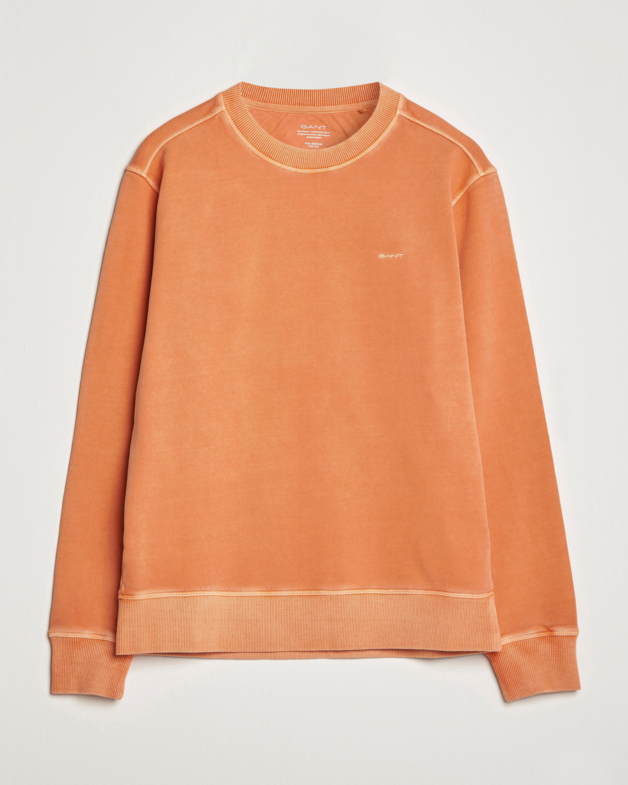 Homme | Pulls Et Tricots | GANT | Sunbleached Crew Neck Sweatshirt Orange