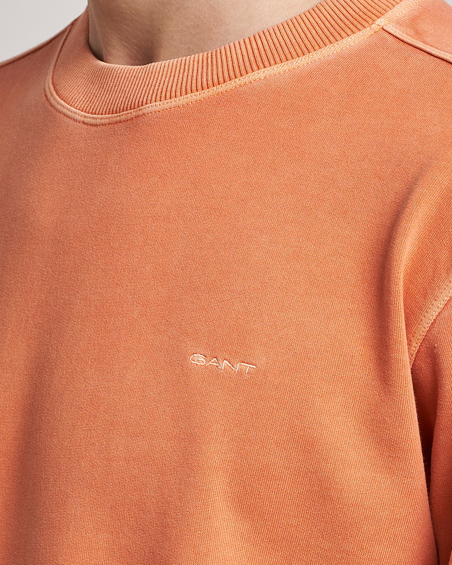 Homme | Pulls Et Tricots | GANT | Sunbleached Crew Neck Sweatshirt Orange