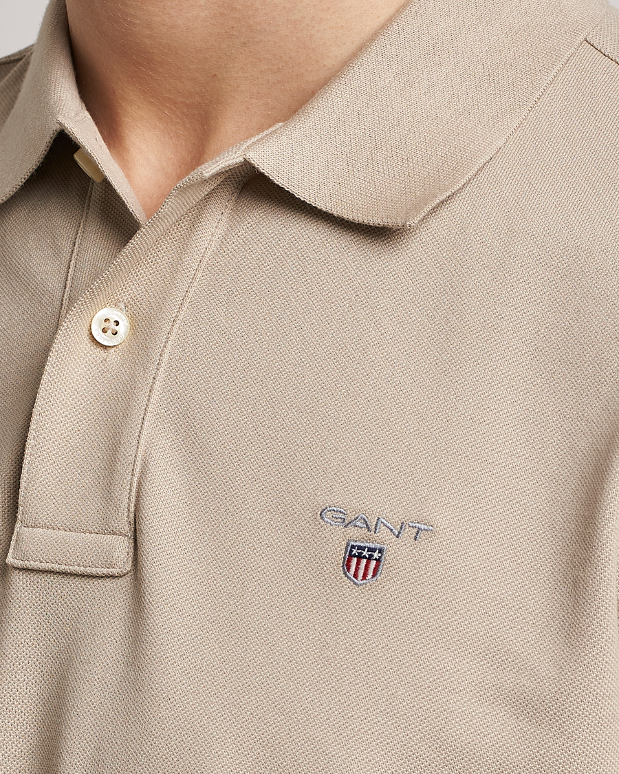 Homme | Polos | GANT | The Original Polo Concrete Beige
