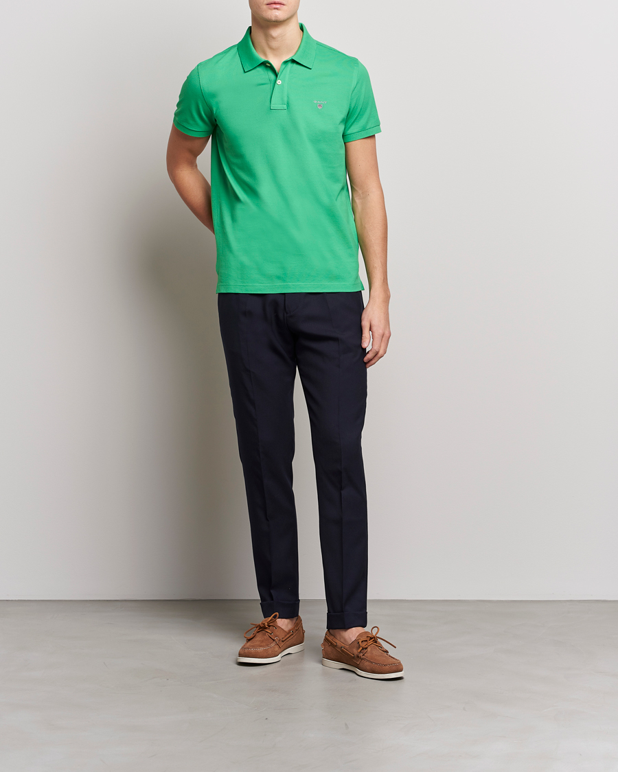 Homme | Polos | GANT | The Original Polo Mid Green