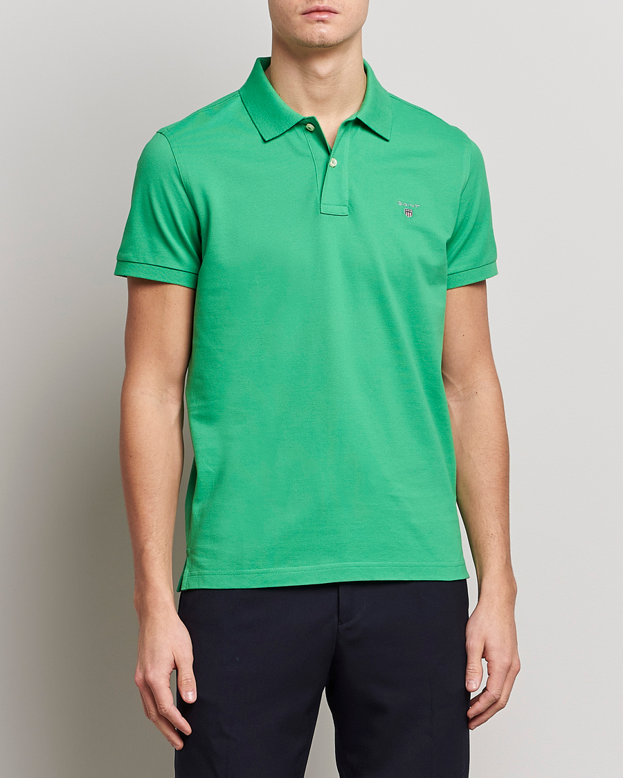 Homme | Polos | GANT | The Original Polo Mid Green
