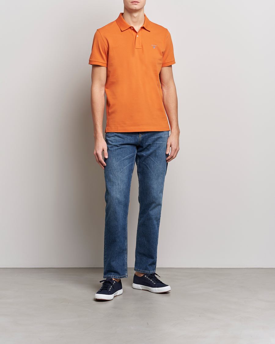 Homme | Polos | GANT | The Original Polo Pumpkin Orange