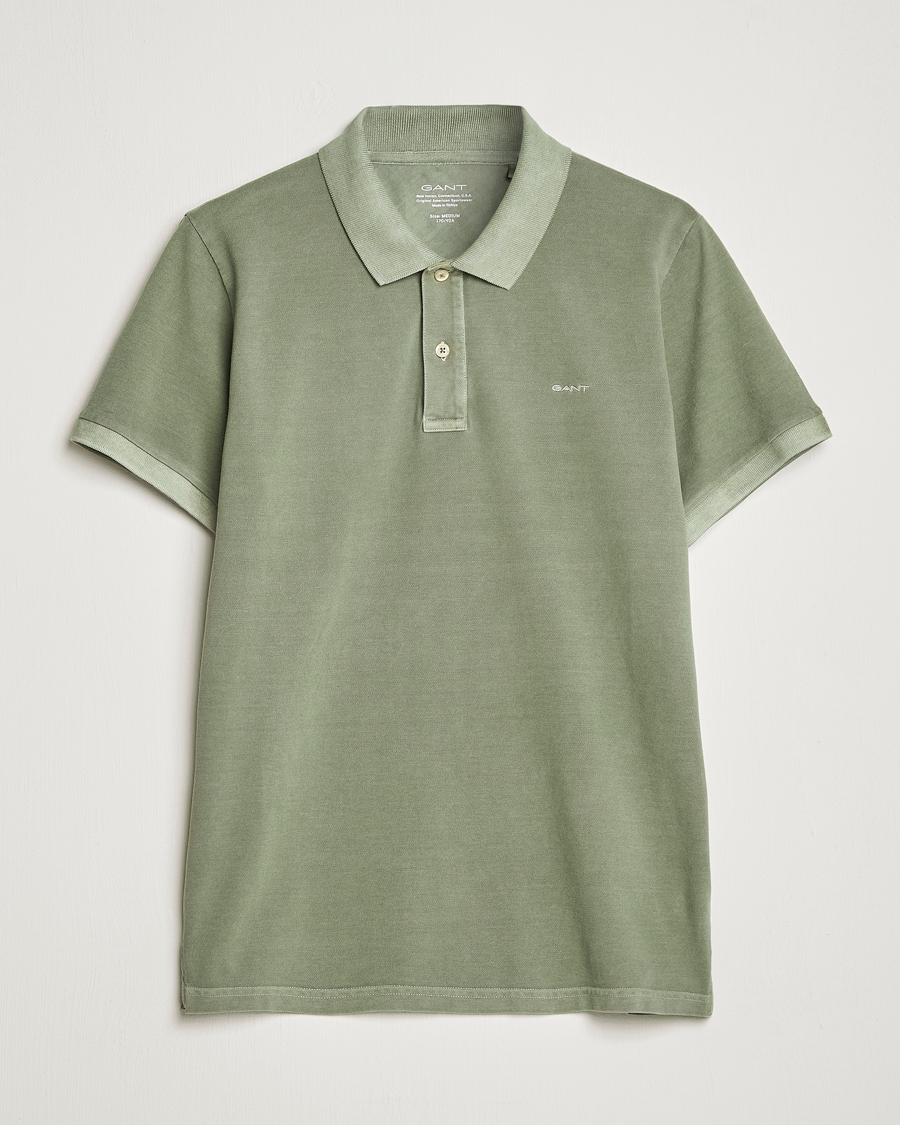 Homme | Polos | GANT | Sunbleached Polo Calamata Green