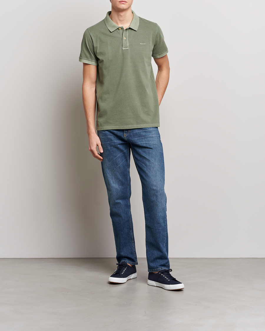 Homme | Polos | GANT | Sunbleached Polo Calamata Green