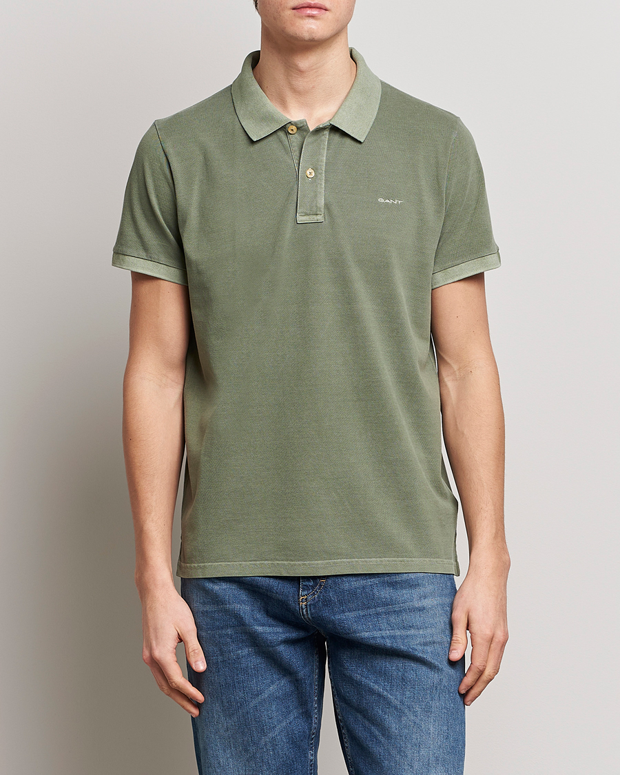 Homme | Polos | GANT | Sunbleached Polo Calamata Green