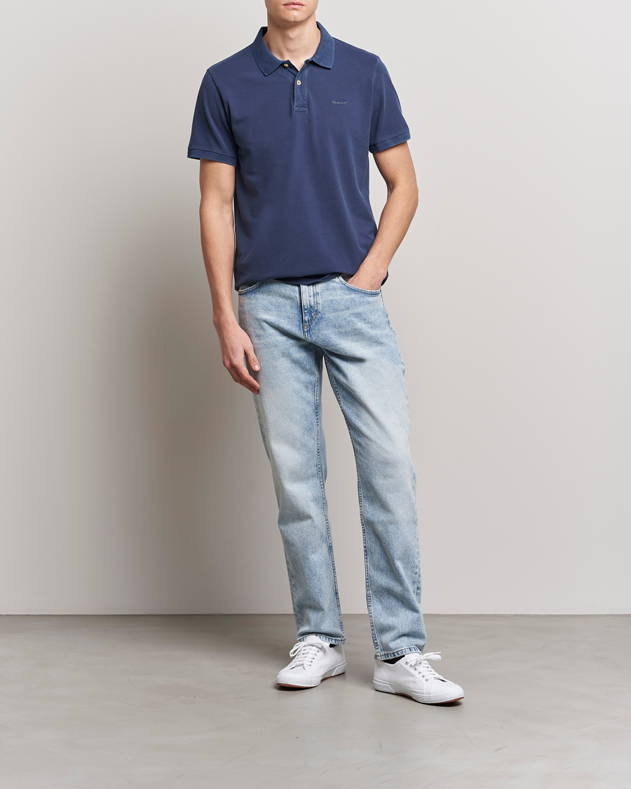 Homme | Polos | GANT | Sunbleached Polo Persian Blue
