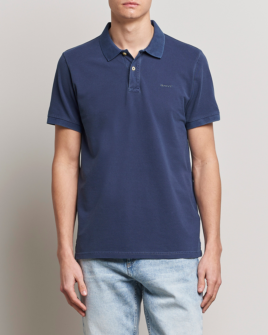 Homme | Polos | GANT | Sunbleached Polo Persian Blue