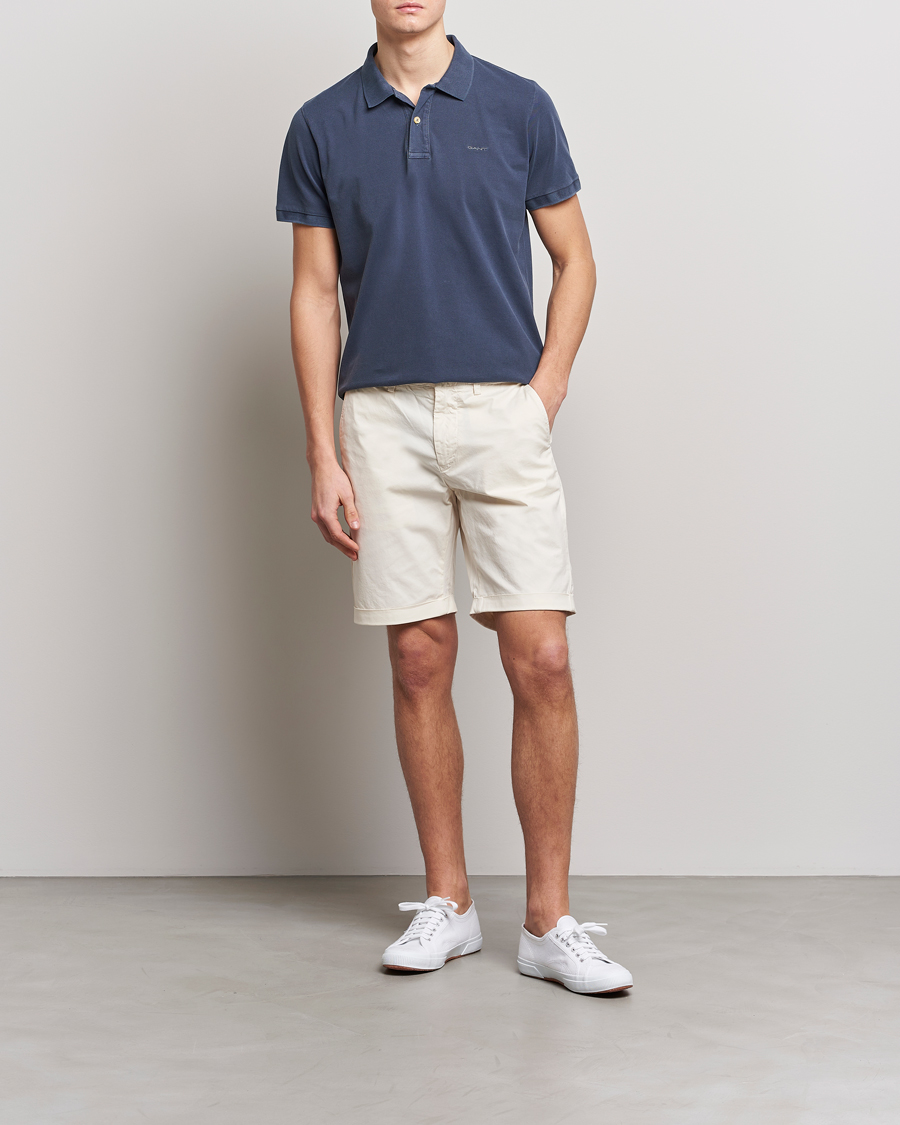 Homme | Polos | GANT | Sunbleached Polo Evening Blue