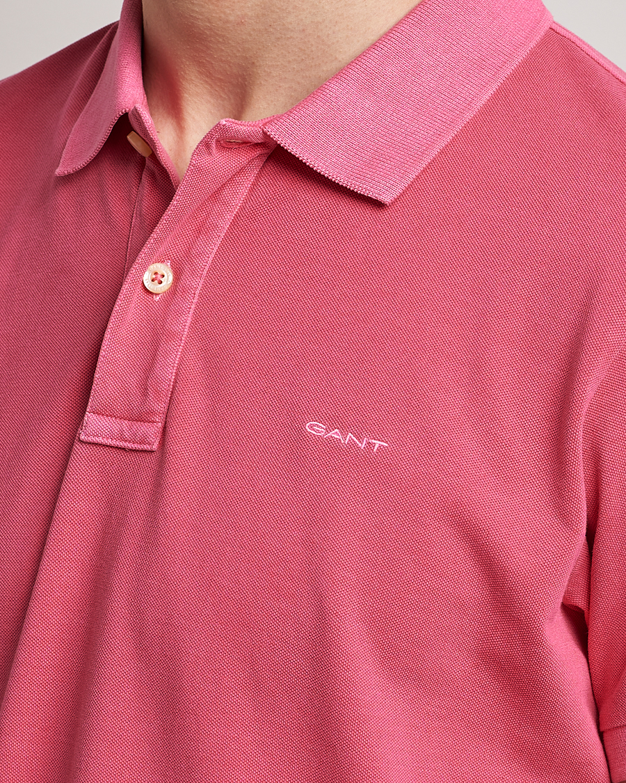 Homme | Polos | GANT | Sunbleached Polo Magenta Pink