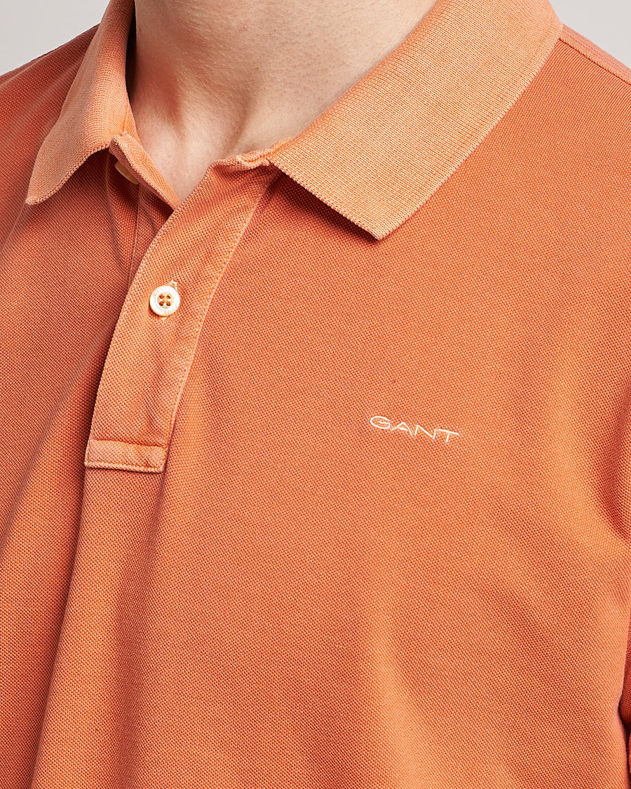 Homme | Polos | GANT | Sunbleached Polo Apricot Orange