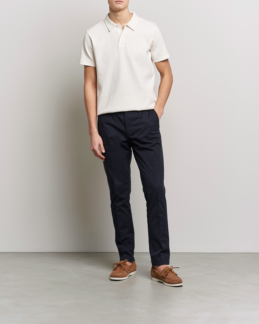 Homme | Polos | GANT | Waffle Textured Polo Cream