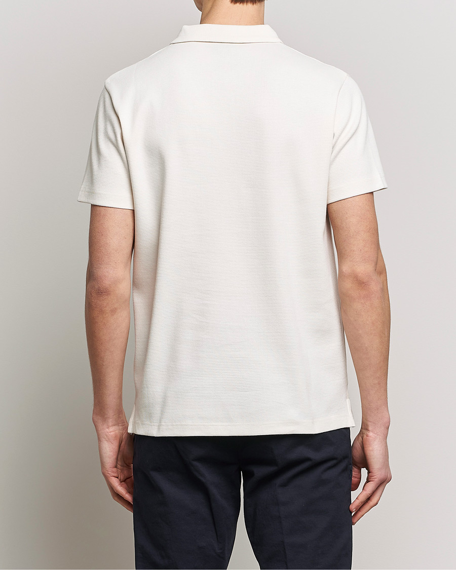 Homme | Polos | GANT | Waffle Textured Polo Cream
