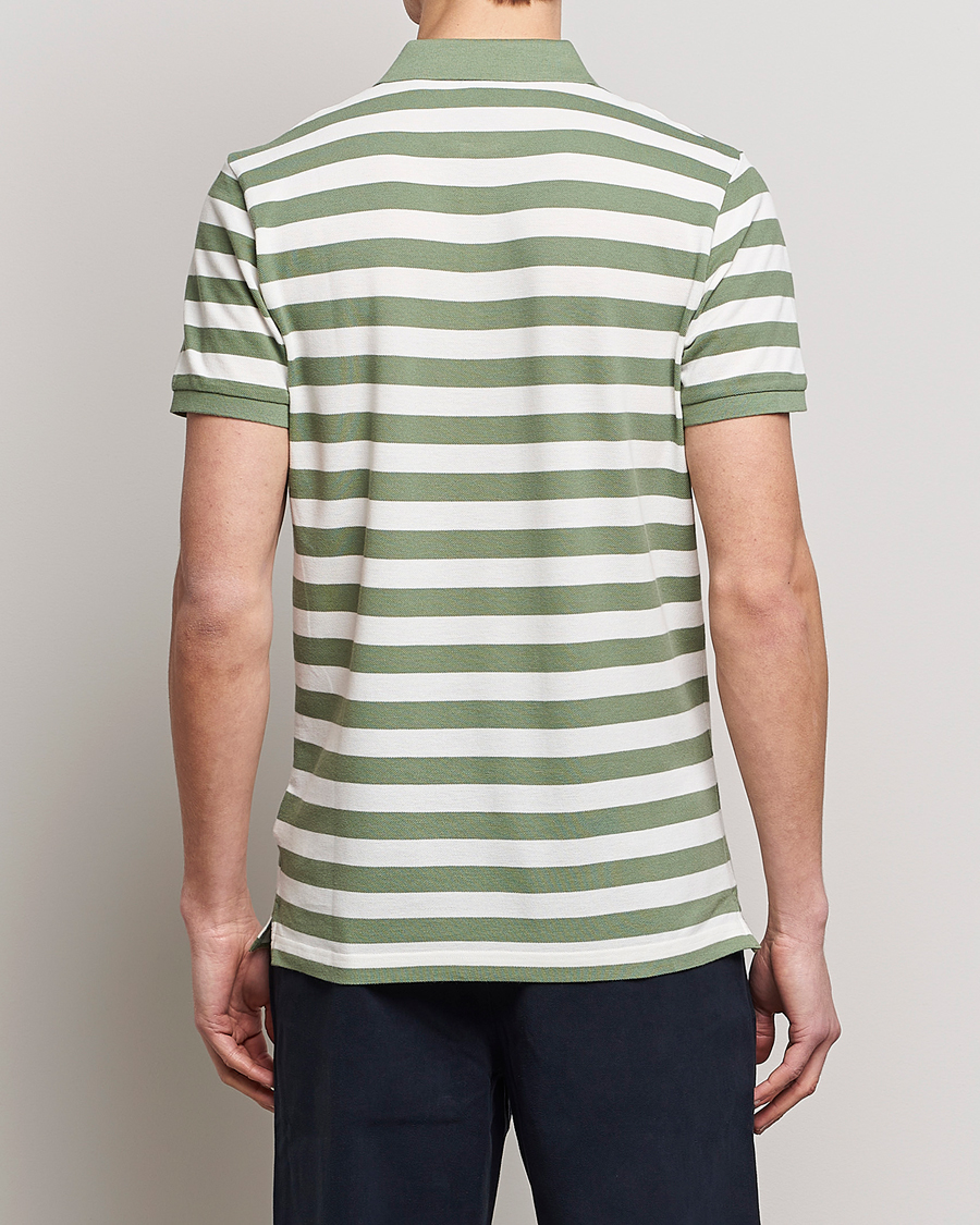 Homme | Polos | GANT | Striped Polo Calamata Green
