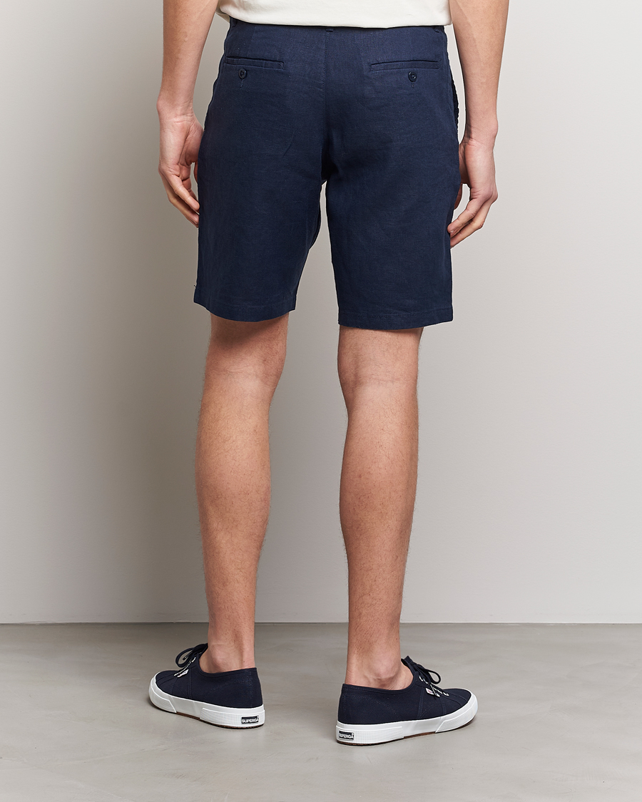 Homme | Shorts | GANT | Relaxed Linen Drawstring Shorts Marine
