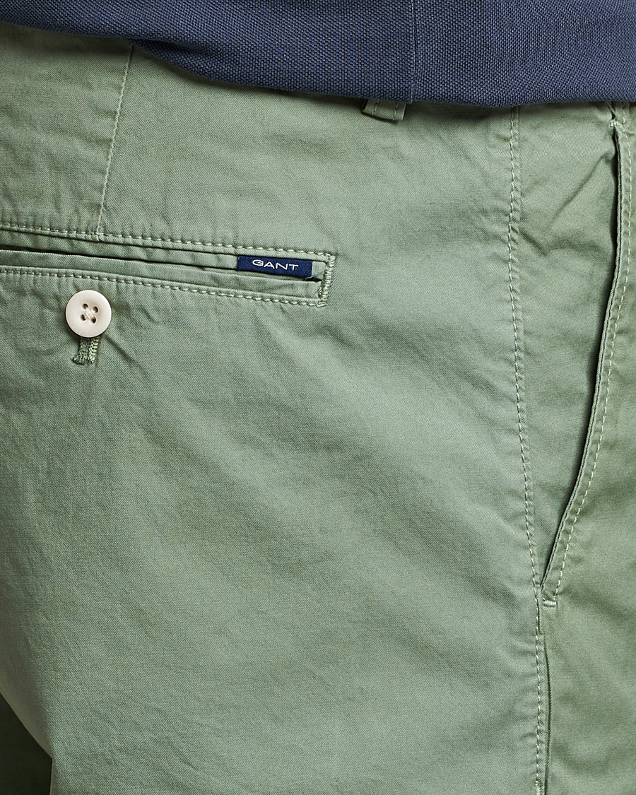 Homme | Shorts | GANT | Regular Sunbleached Shorts Calamata Green