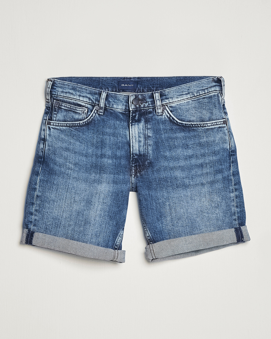 Homme | Shorts | GANT | Arley Denim Shorts Medium Blue