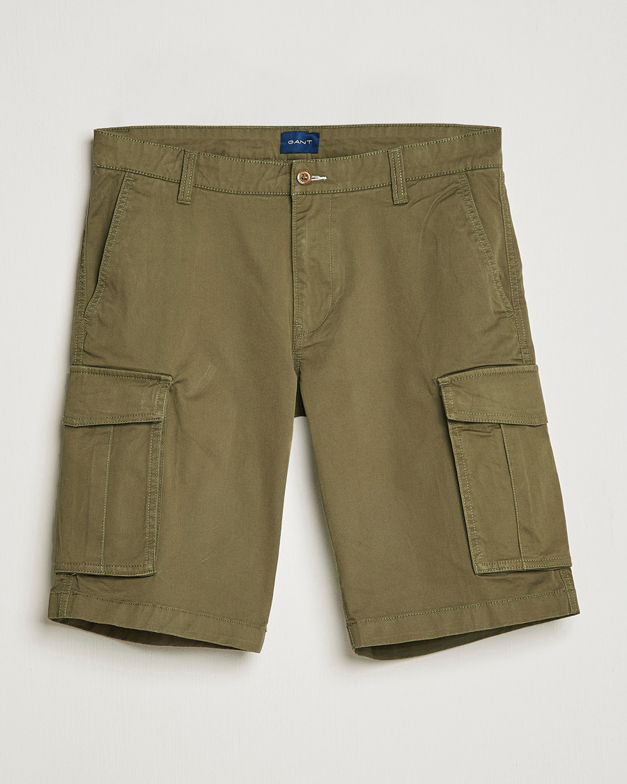 Homme | Shorts | Gant | Relaxed Twill Cargoshorts Racing Green