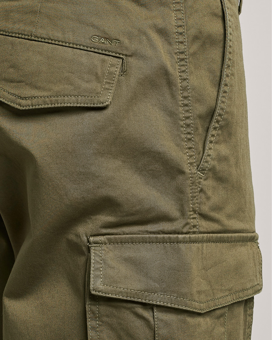 Homme | Shorts | Gant | Relaxed Twill Cargoshorts Racing Green