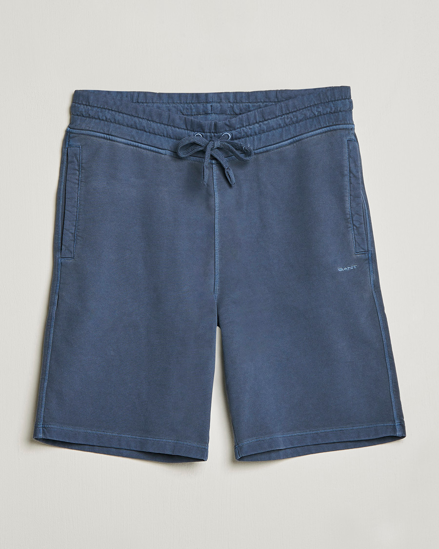 Homme | Shorts | GANT | Sunbleached Sweatshorts Evening Blue