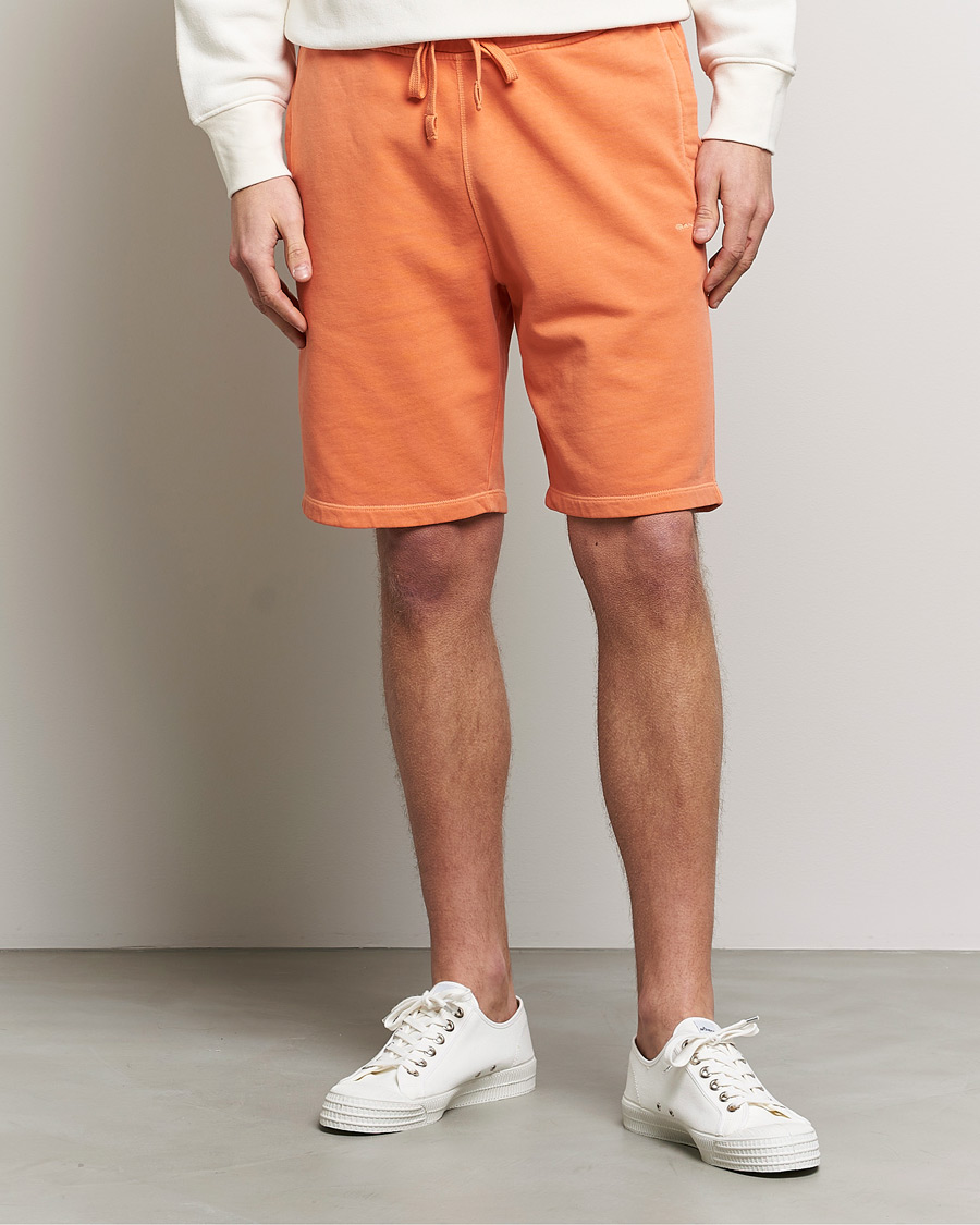 Homme | Shorts | GANT | Sunbleached Sweatshorts Apricot Orange
