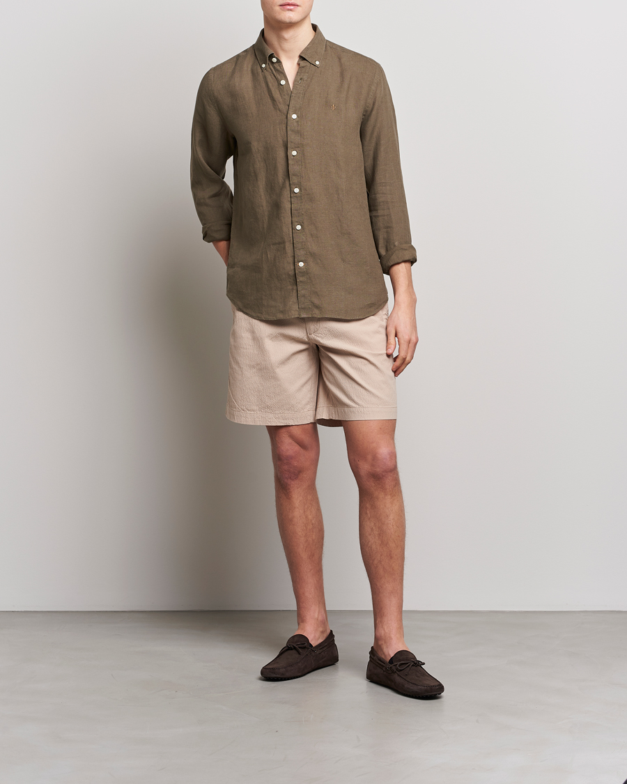 Homme | Shorts | GANT | Seersucker Drawstring Shorts Dry Sand
