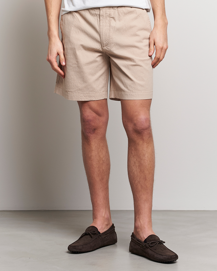 Homme | Shorts | GANT | Seersucker Drawstring Shorts Dry Sand