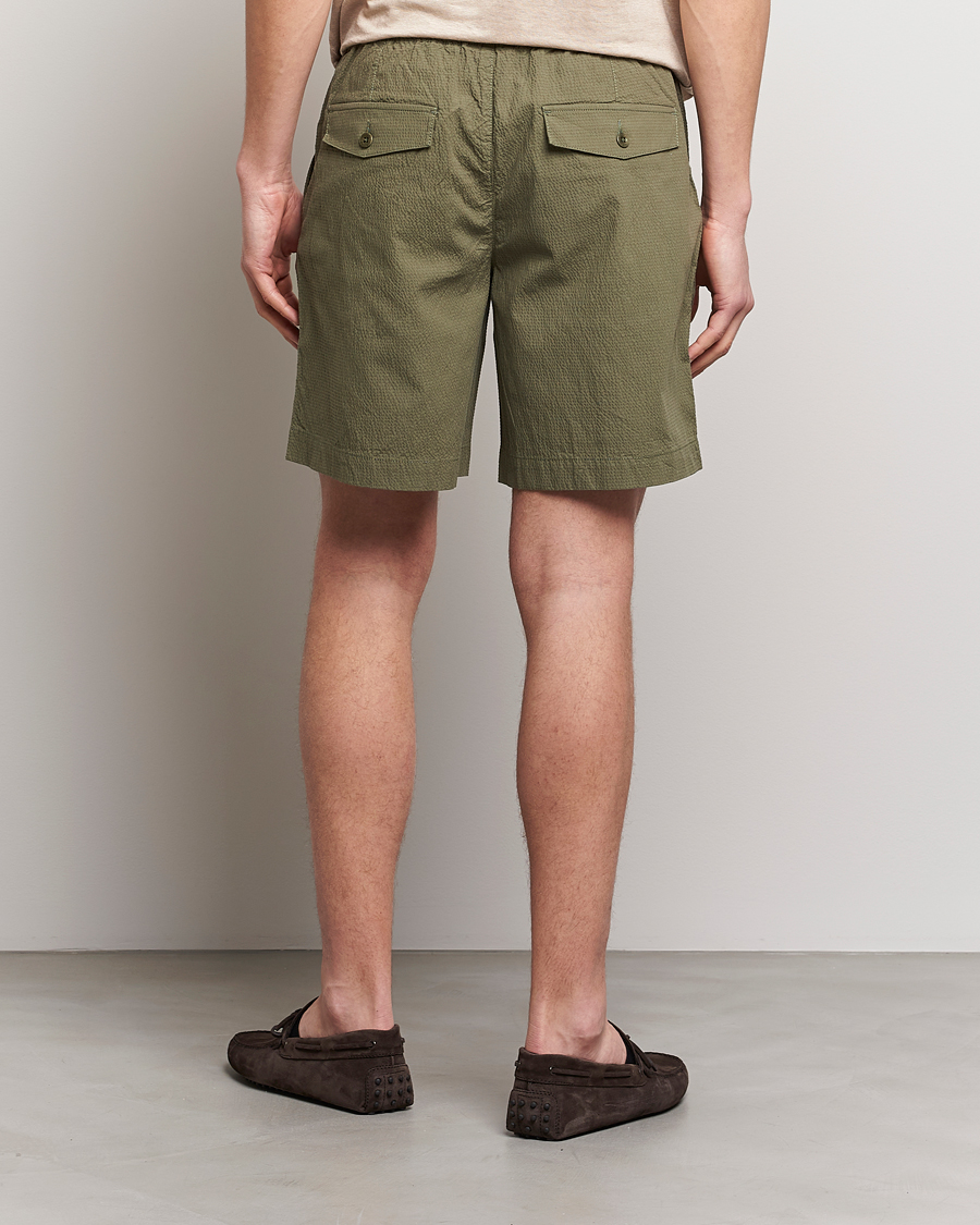 Homme | Shorts | GANT | Seersucker Drawstring Shorts Racing Green